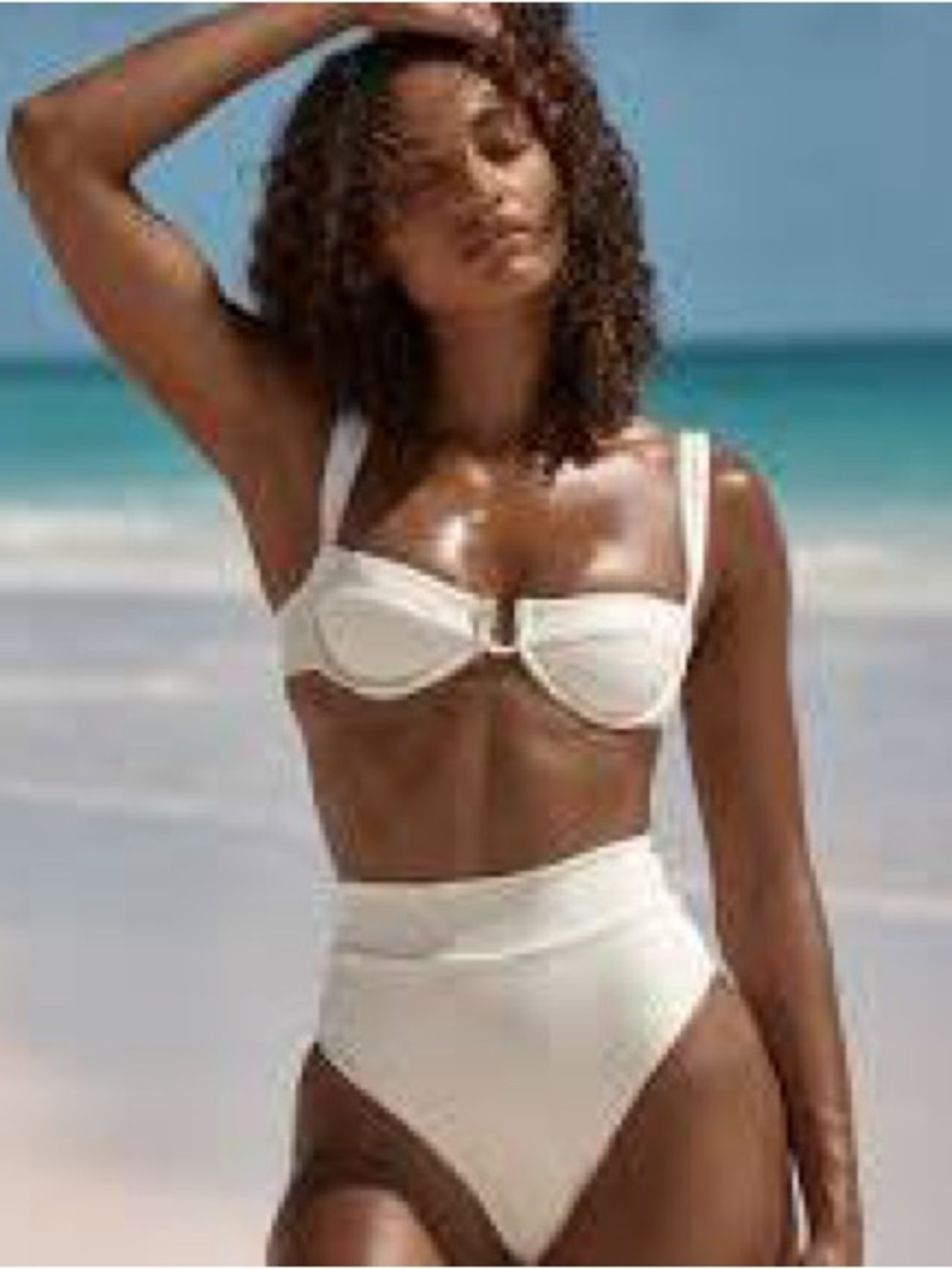 Monday Swimwear Sorrento Top and Bottom in Ivory